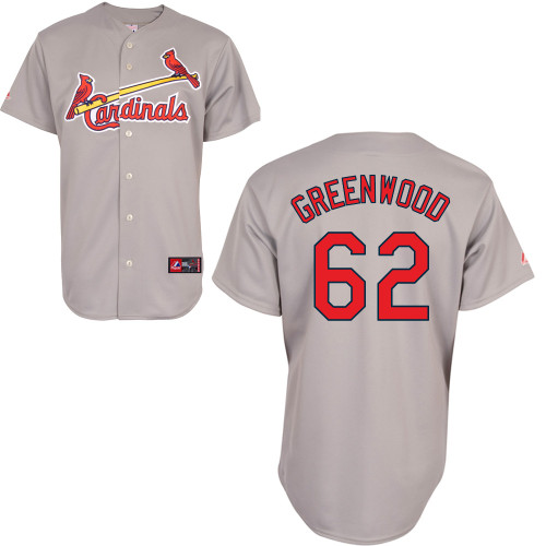 Nick Greenwood #62 Youth Baseball Jersey-St Louis Cardinals Authentic Road Gray Cool Base MLB Jersey